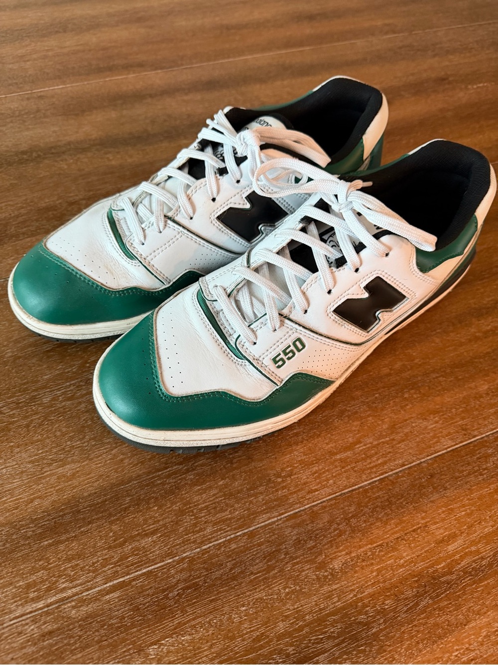 Limited Edition New Balance 550 Men's White & Green Golf Sneakers